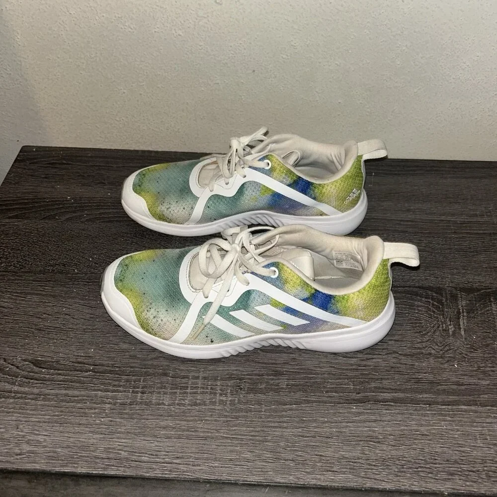 Adidas FortaRun X Multicolor Athletic Low Top Running Sneakers Girls Size 6